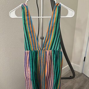 Anthropologie Sleeveless V-Neck Mini Dress